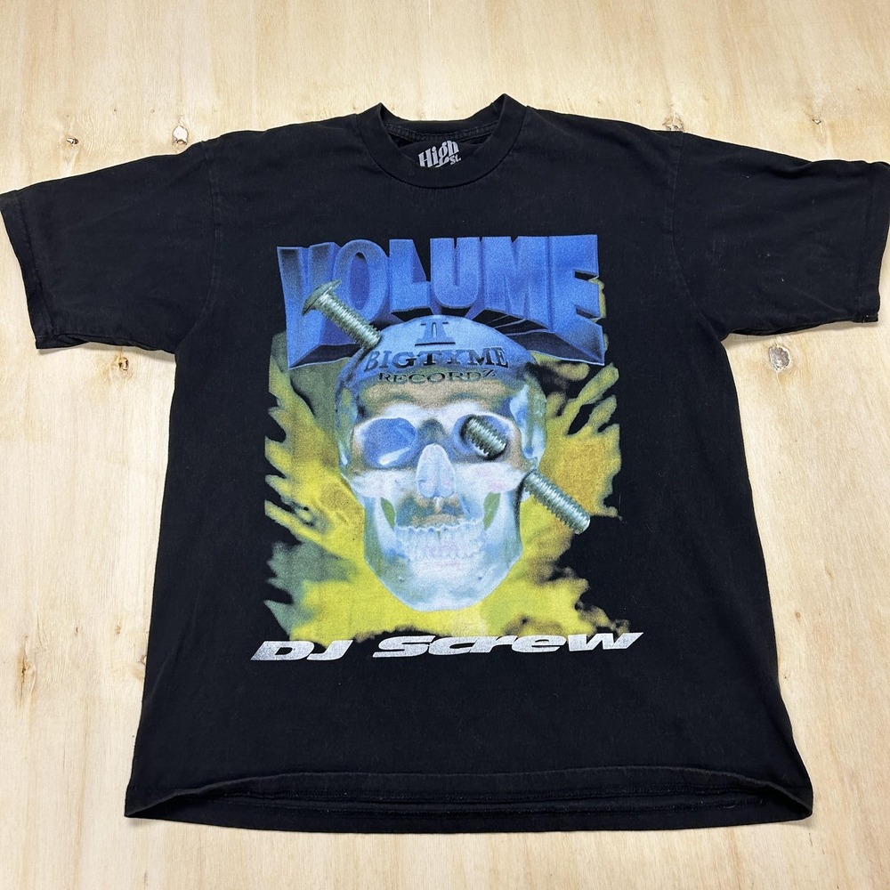 DJ Screw Volume 2 Shirt Mens Large Black Skull Hip Hop Rap Tee T-Shirt High St
